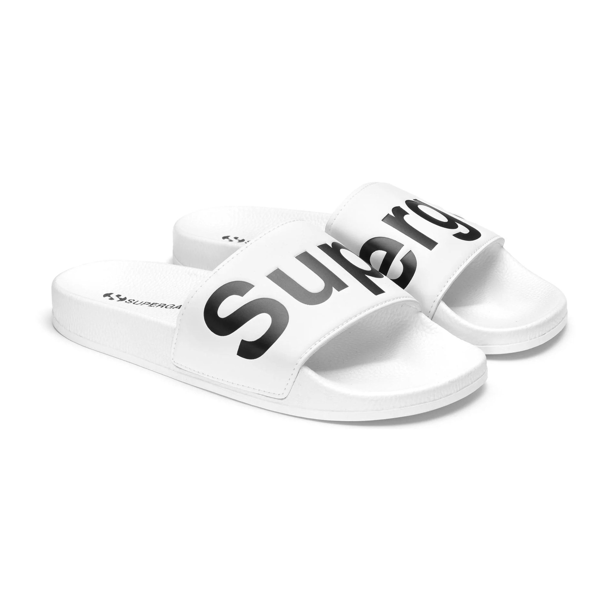 Superga - Slippers Uomo Donna Bianco - 1908 Slides Polysoft