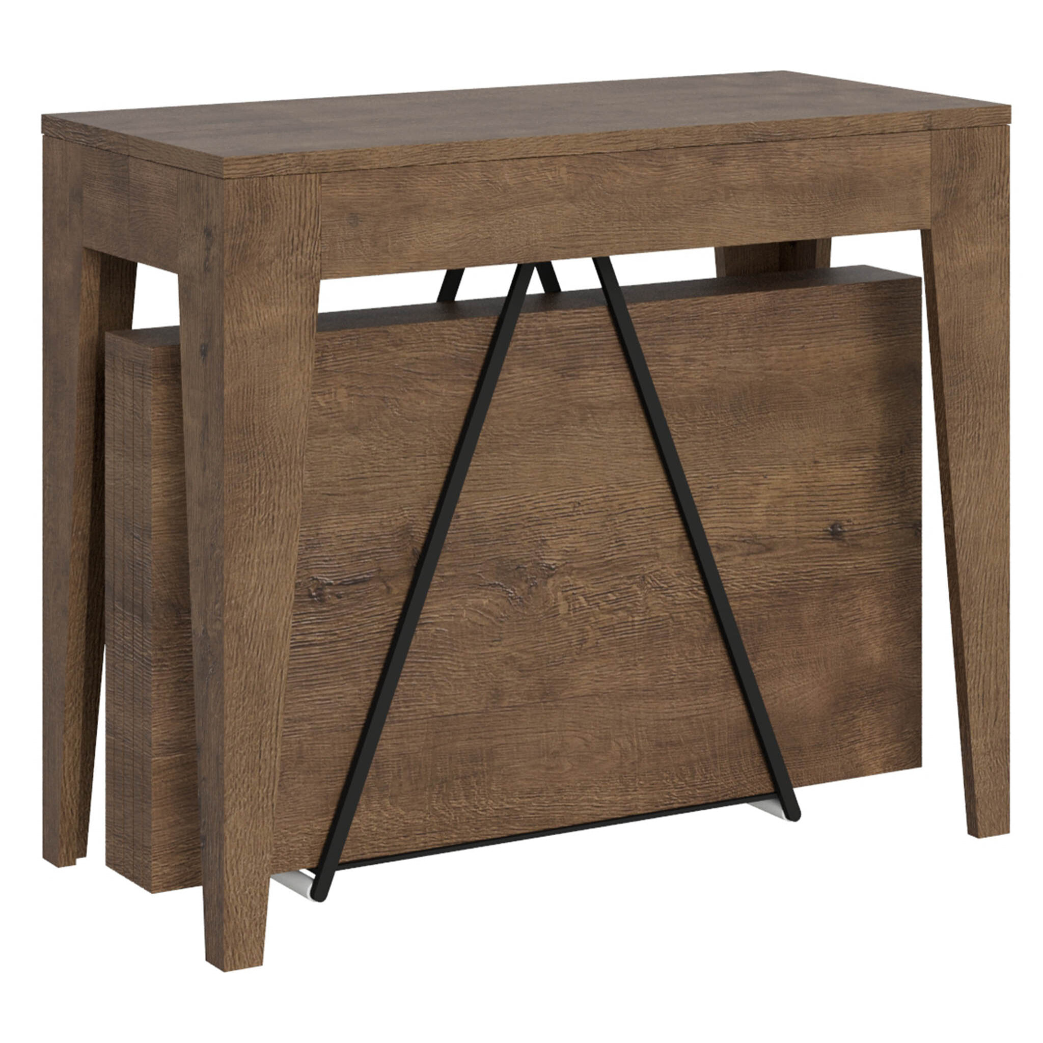 Consola extensible 90x42/198 cm Zima Small nogal