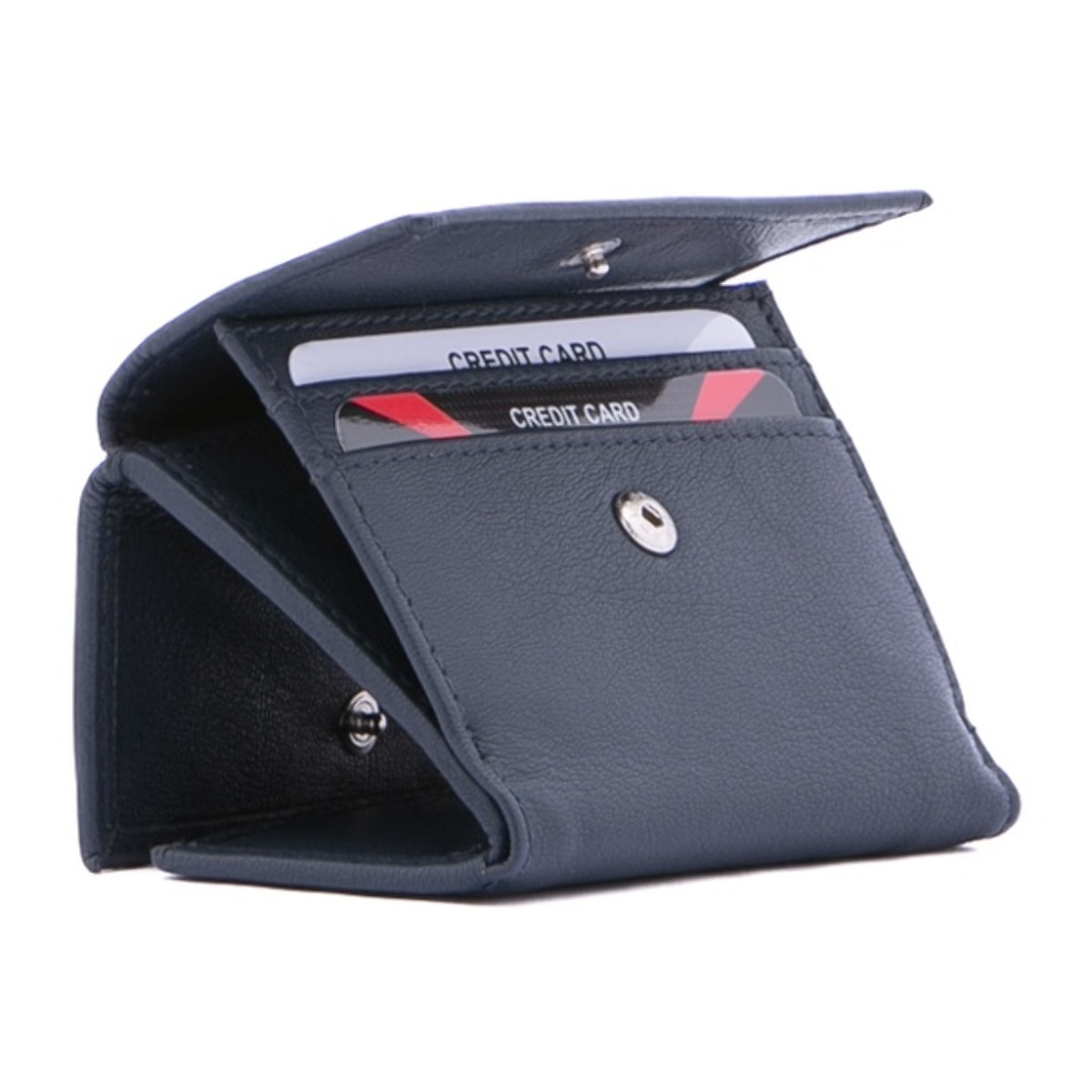 Portafoglio donna - Modello False - Ecopelle e poliestere - 10.0 x 7.5 x 2.0 cm