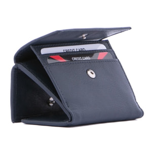 Portafoglio donna - Modello False - Ecopelle e poliestere - 10.0 x 7.5 x 2.0 cm