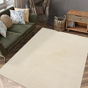 Tapis tendance ton sur ton aux motifs simples