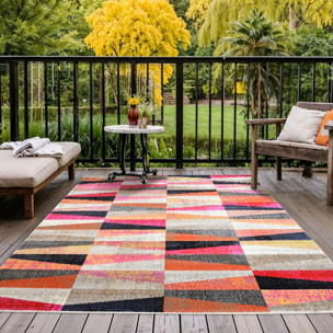 Tapis extérieur tissé kilim rectangle MUDE