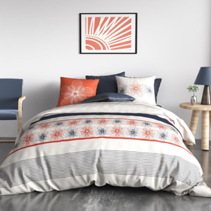 Parure Housse De Couette 3pcs 100% coton 57fils Elegance