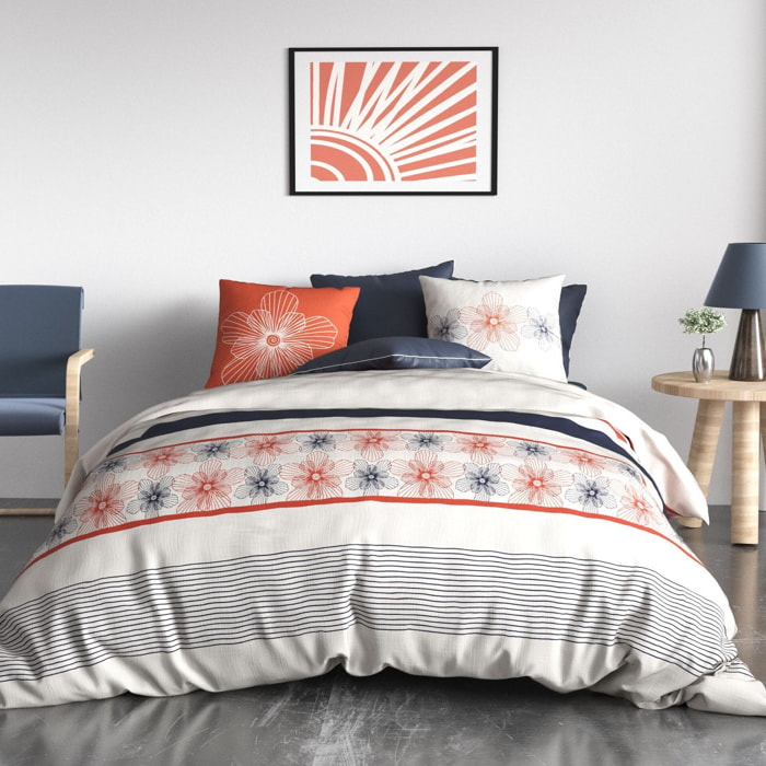 Parure Housse De Couette 3pcs 100% coton 57fils Elegance