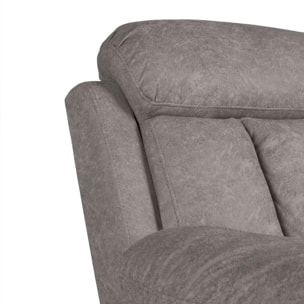 Sofá relax de 3 plazas con reposapiés elevable en marengo 208 cm Kendal Marengo