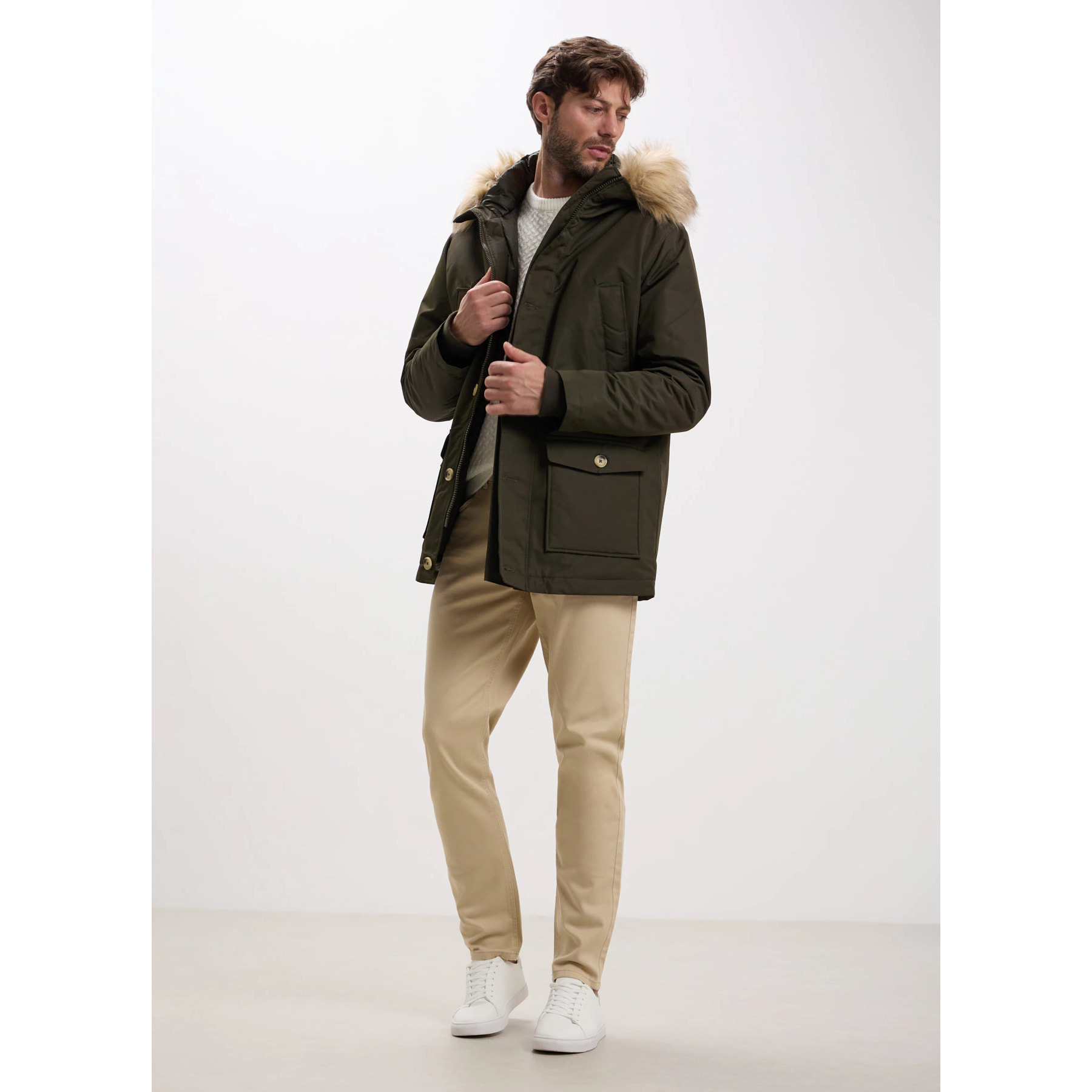 Parka con cappuccio