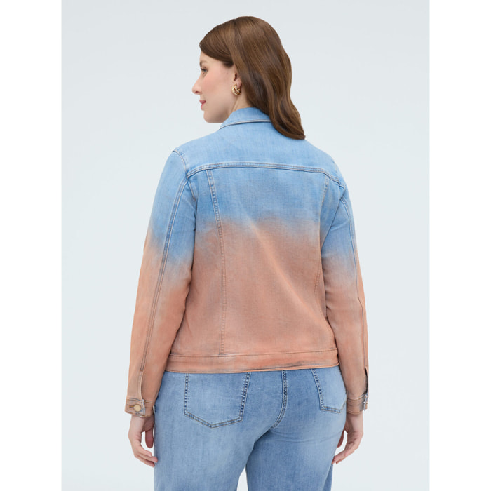 Fiorella Rubino - Giacca in denim dégradé - Azzurro