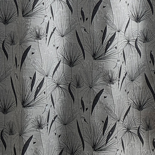 Rideau d'ameublement à jacquard papyrus - Noir