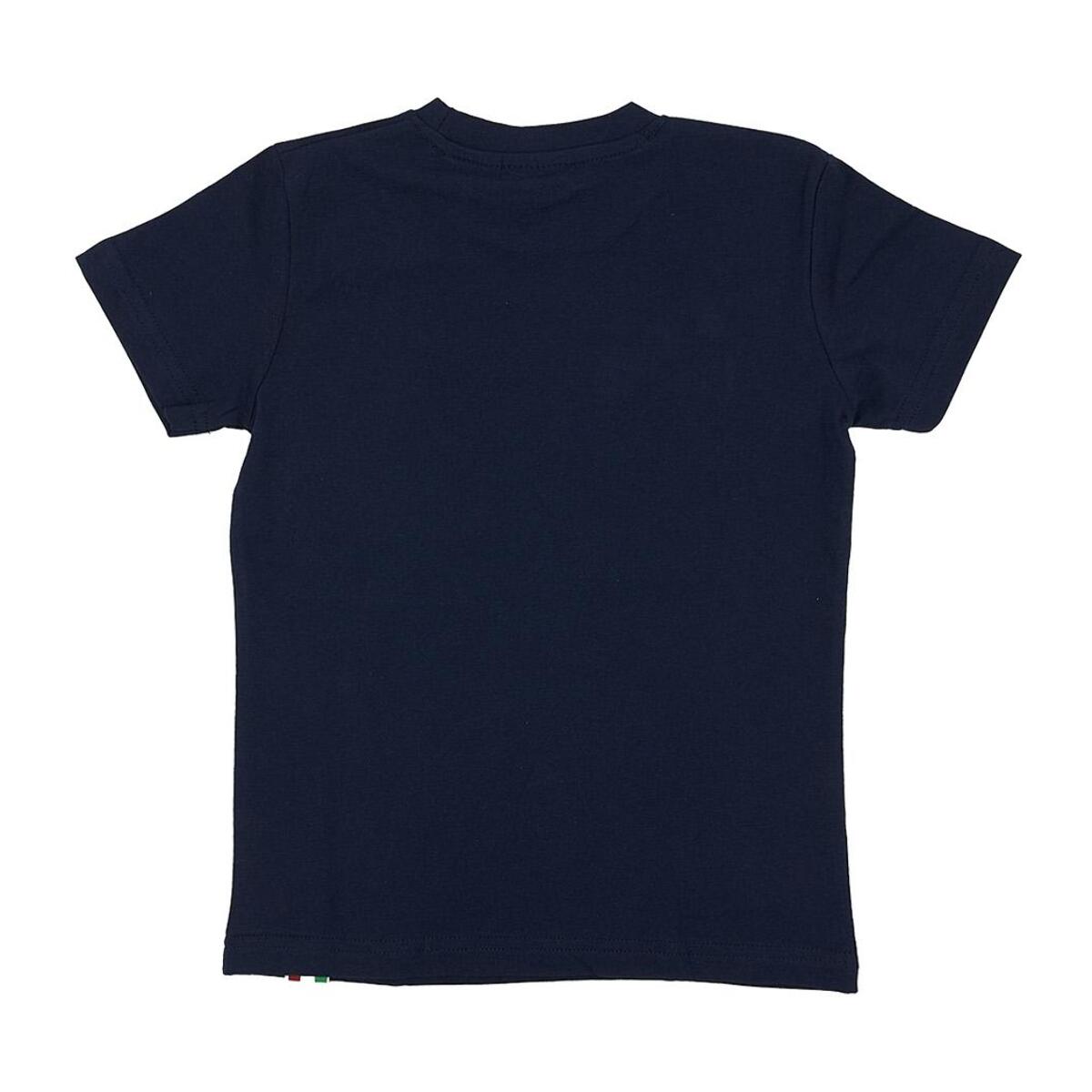 T-shirt da bambino manica corta con stampa e logo Basic
