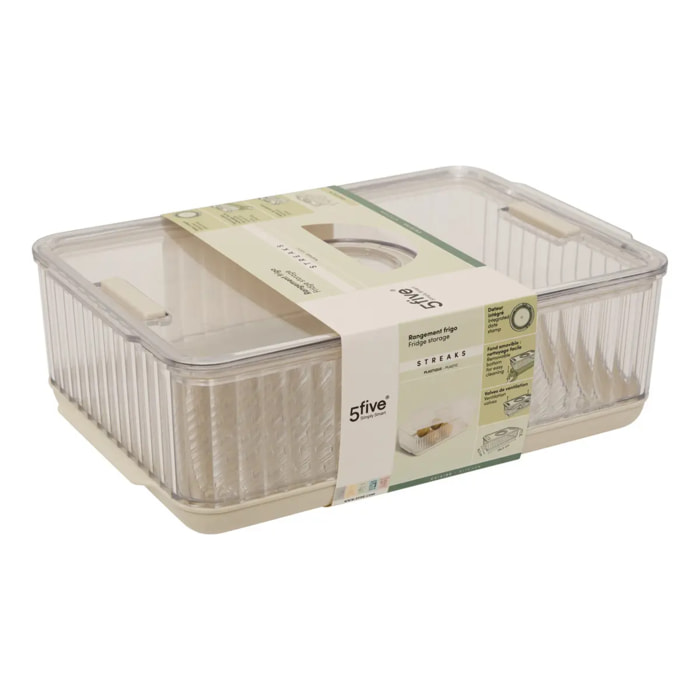 Organiseur réfrigérateur Streaks transparent