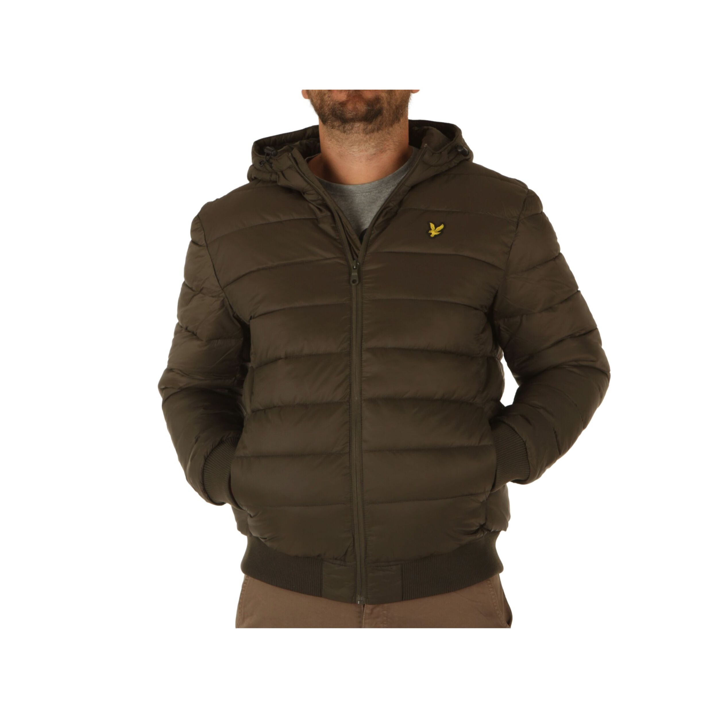 Piumini Lyle & Scott Baffle Jacket Olive Verde