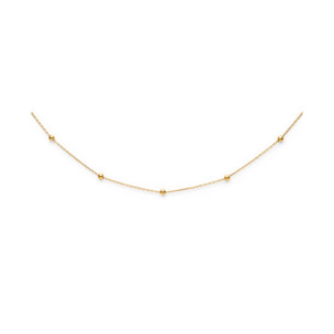 Collana Dots L Acciao Placcato Oro