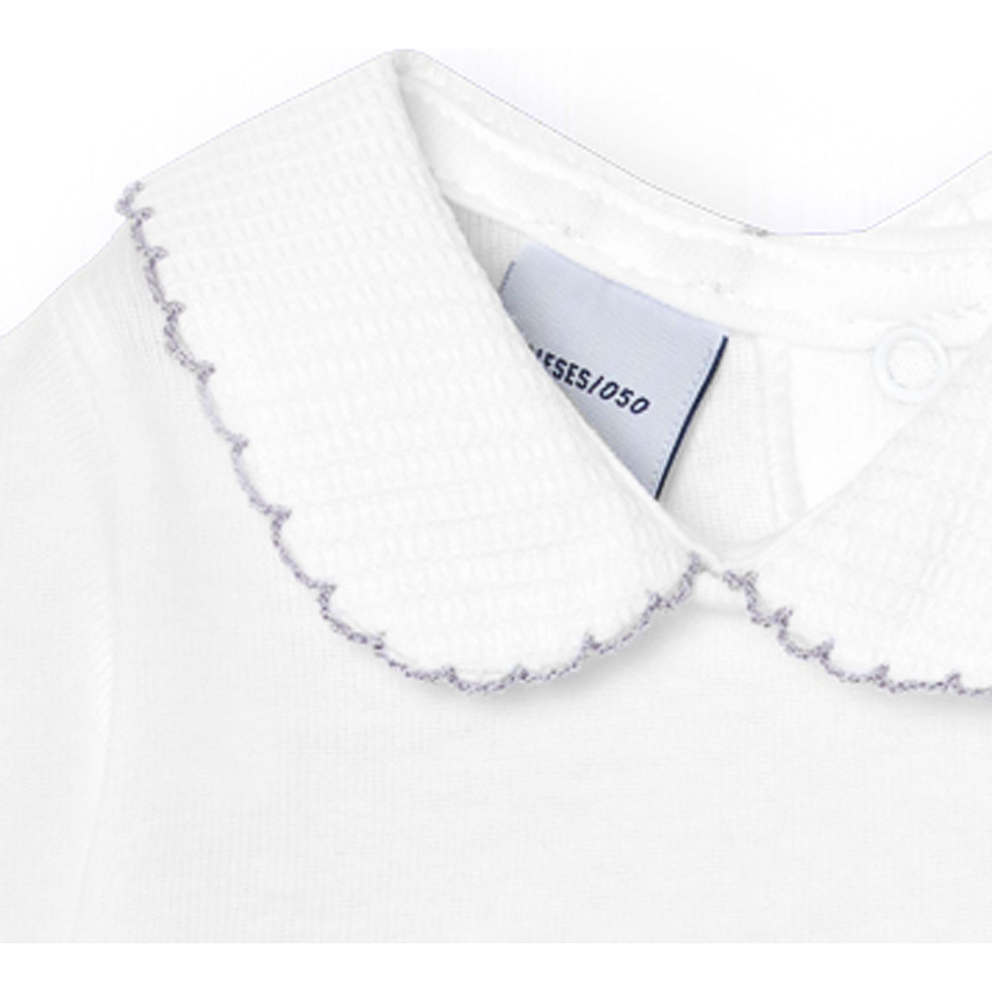 Body bebé manga corta cuello piqué