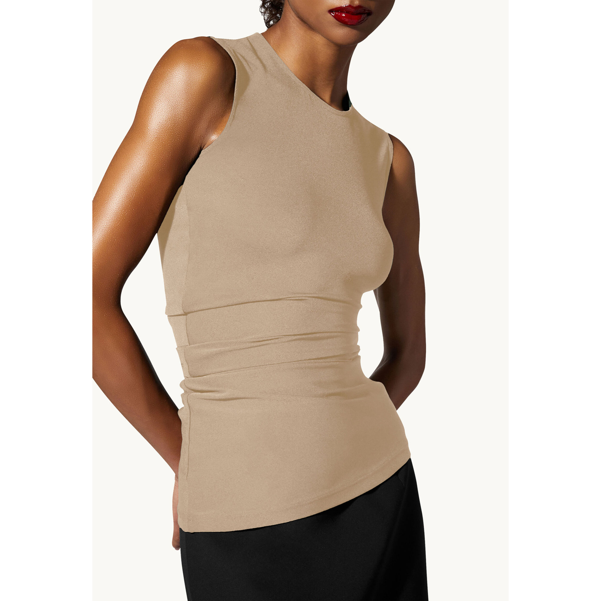 Top senza maniche The Crepe Jersey Top Sleeveles