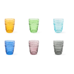 Set de 6 verres Excelsa – Country Flower, Verre Multicolore