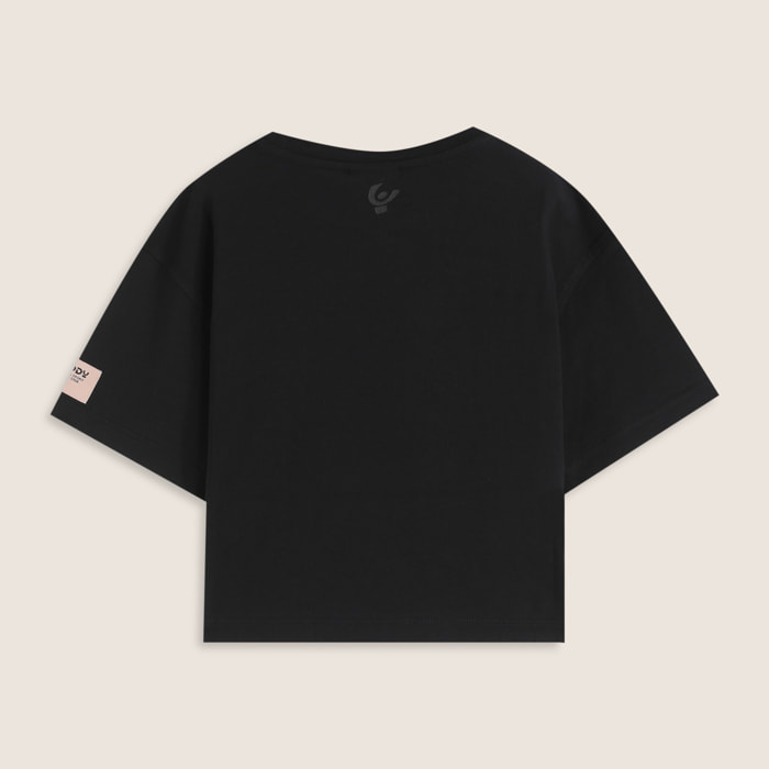 T-shirt Bambina Cropped con Logo FREDDY Degradé