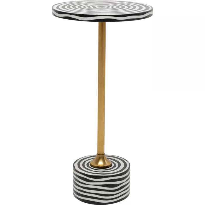 Table d'appoint Domero Swirl 25cm dorée Kare Design