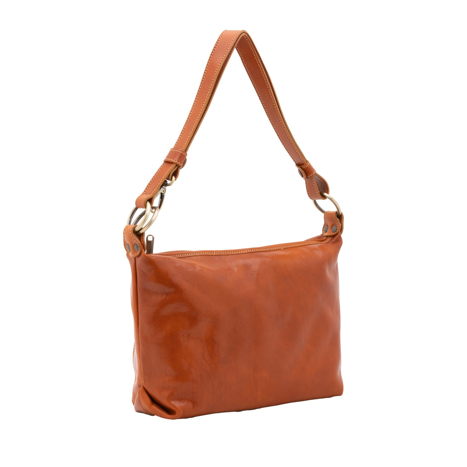Borsa a spalla da donna - Modello False - 100% pelle - 38.0 x 23.0 x 10.0 cm