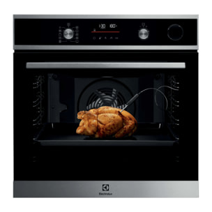 Electrolux Horno de vapor Serie 600 SenseCook con SteamCrisp con limpieza pirolítica EOC6P77X