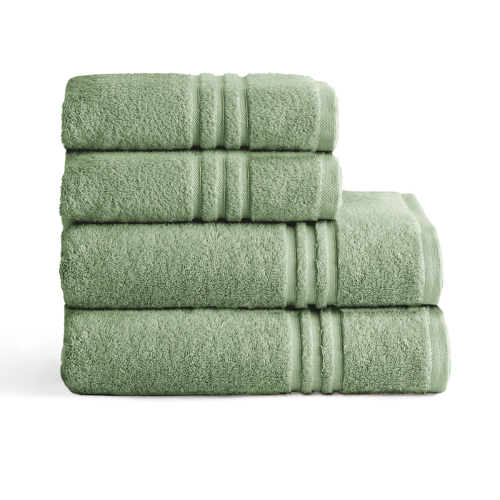 Set de serviettes éponge 100% Coton Éponge Peigné - 700 g/m2 MUSGO