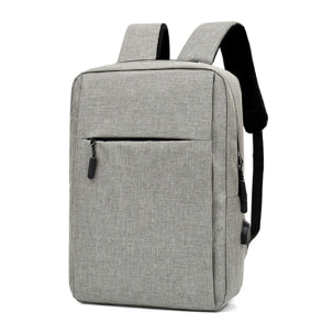 DAM Zaino per laptop  con interfaccia di ricarica USB. 30x13x42 cm. Grigio