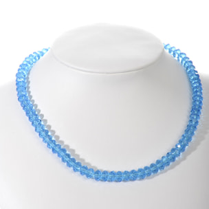 J-Line Collier 6X8mm Cristal Turquoise