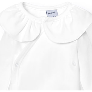 Body cruzado bebé manga larga volante