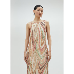 Vestito lungo paillette