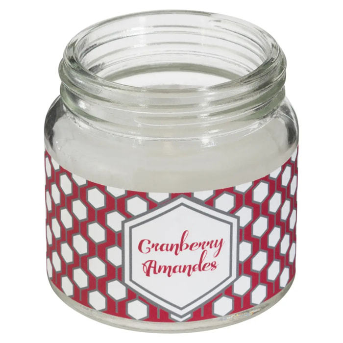 Bougie parfumée - cranberry - amande - 65g