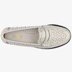 Sebago - Mocassini Donna Bianco - Dan Studs Woman