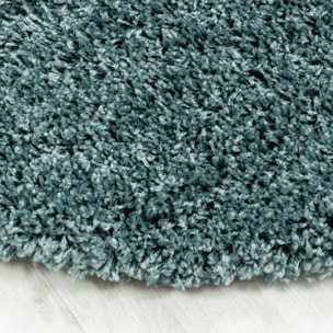 Tapis poils longs shaggy tissé motif uni RIBI
