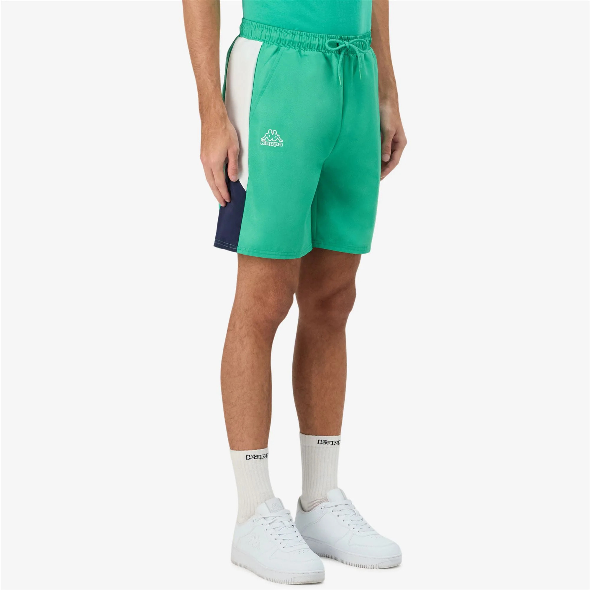 Kappa - Pantaloni Corti Uomo Verde - Logo Gaggio