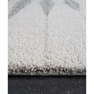 Tappeto Moderno Soggiorno Salotto Avorio Grigio Chiaro