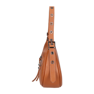 Borsa a spalla da donna - Modello Loredana - Vera pelle - 30.0 x 15.0 x 8.0 cm