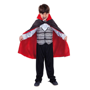 CAPA DRÁCULA NEGRA C/FORRO ROJO 70CM.INF
