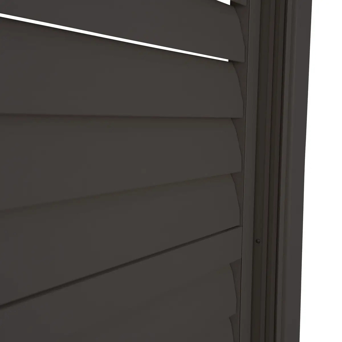 Persiennes coulissantes lames amovibles pour pergola Evora 4M gris graphite
