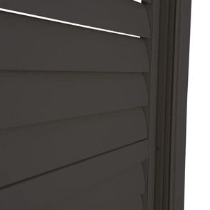 Persiennes coulissantes lames amovibles pour pergola Evora 4M gris graphite