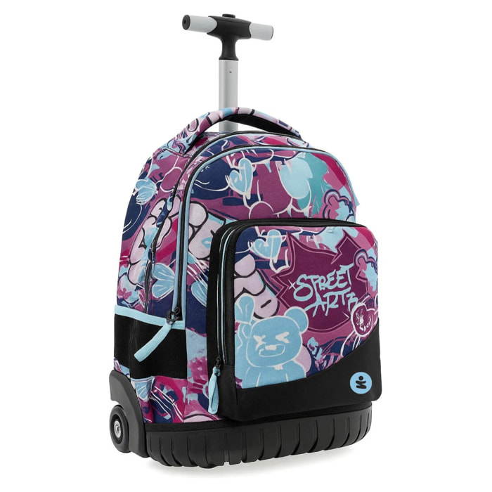 beSmart - ZAINO TROLLEY PREMIUM ORGANIZZATO STREET ART