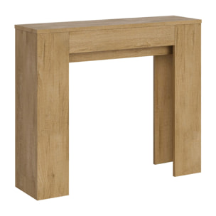 Console Extensible 90x25/181cm Slick Chêne Nature