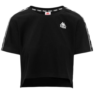 T-Shirts & Top Kappa Donna 222 Banda Apua Nero