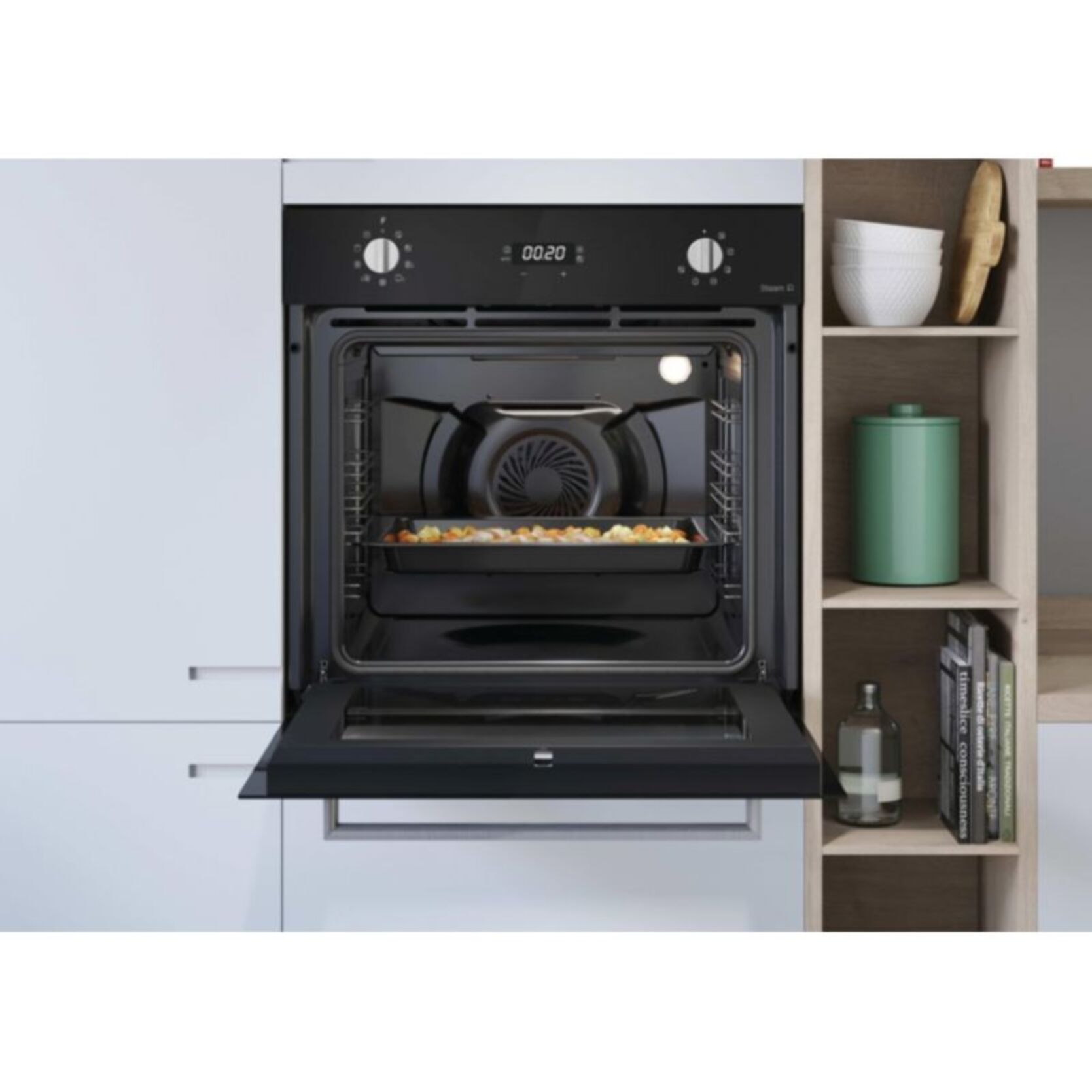 Four encastrable ROSIERES FC3O5871PN - Pyrolyse - Chaleur pulsée - Porte froide