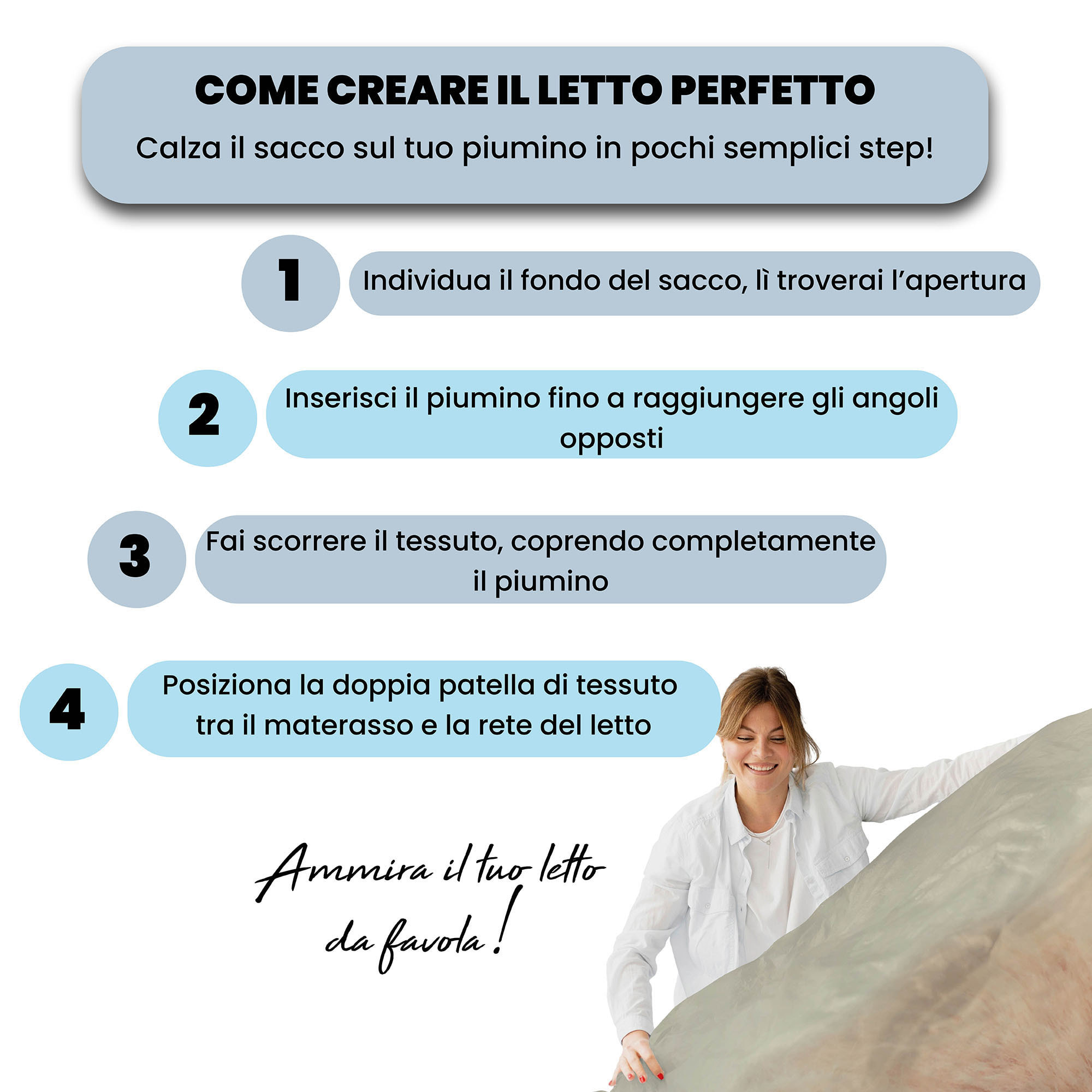 PARURE COPRIPIUMINO GOODNIGHT MATRIMONIALE - STAMPA DIGITALE 100% Microfibra