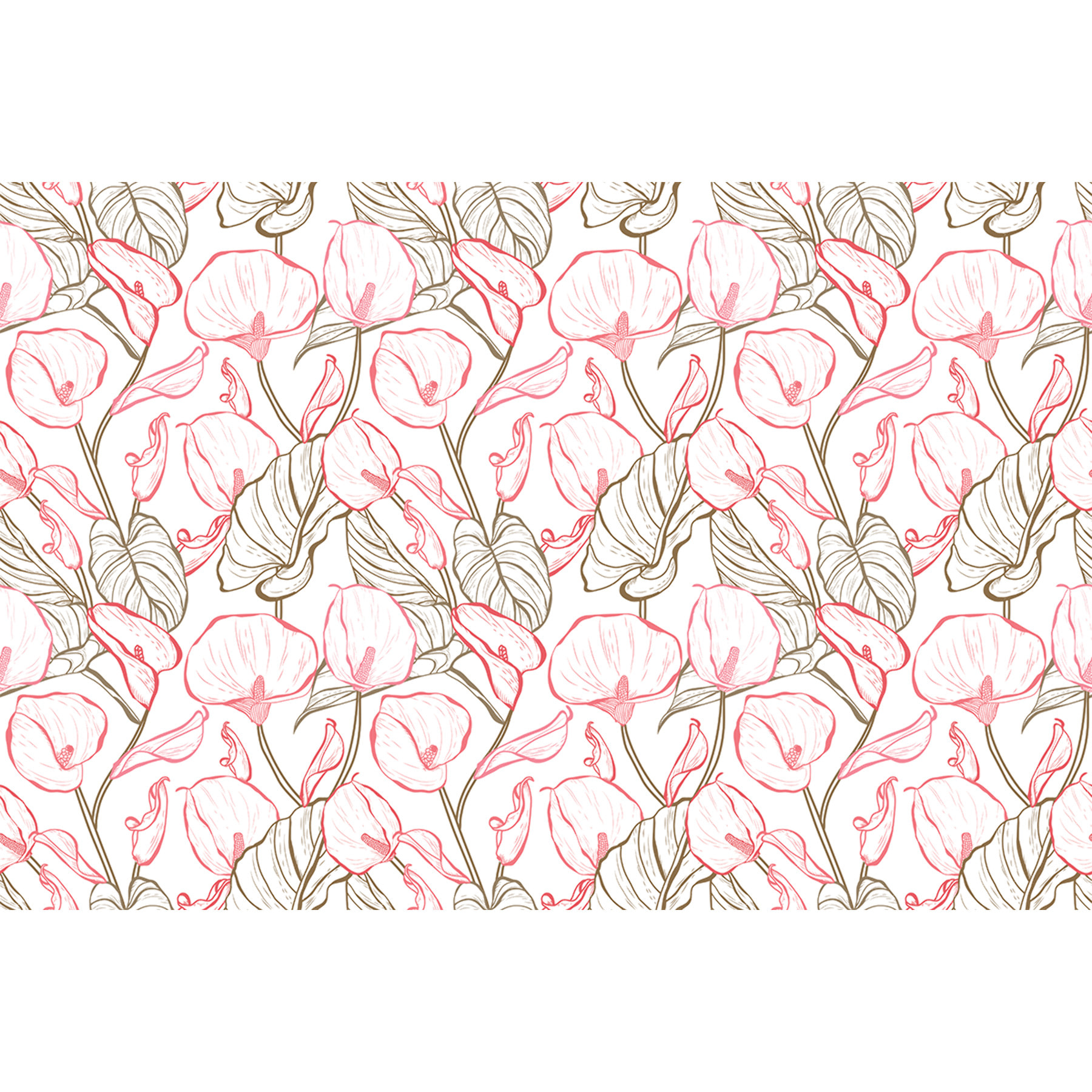 Sticker meuble tropical kinzika 40 x 60 cm