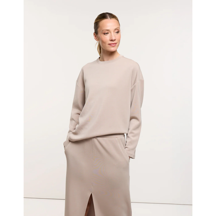 Falda Midi Beige - Lonchi