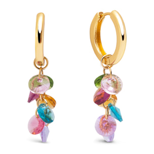 Boucles d'Oreille Caramelo Colors Plaqué Or