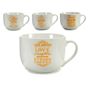 PACK 4 TAZONES 500ml ASA COFFEE ORO SURTIDO 4 diseños