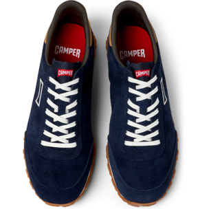 Zapatillas - CAMPER Drift Walk - Azul - Cuero de gamuza