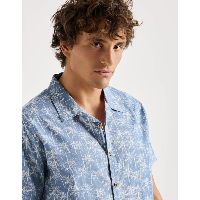Camisa Manga Corta Azul - Ruzz