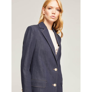 Motivi - Blazer over en denim - Azul