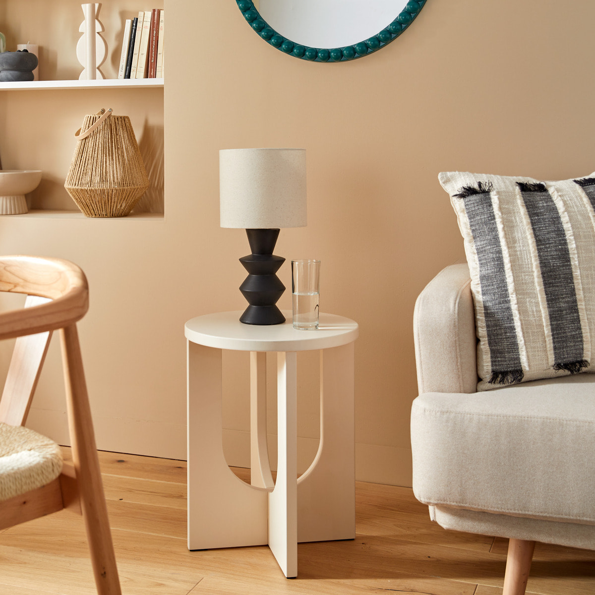 Lampe à poser "Yulia" noir H40cm